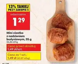 Biedronka Mini ciastko z nadzieniem budyniowym oferta