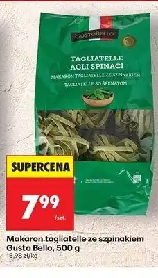 Biedronka Makaron tagliatelle ze szpinakiem Gustobello oferta