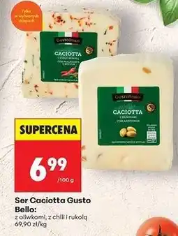Biedronka Ser caciotta z chilli i rukolą Gustobello oferta