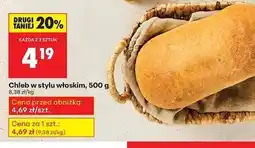 Biedronka Chleb w stylu włoskim oferta