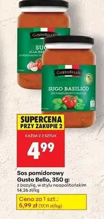 Biedronka Sos pomidorowy w stylu neapolitańskim Gustobello oferta