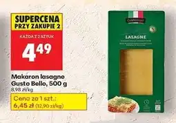 Biedronka Makaron lasagne Gustobello oferta