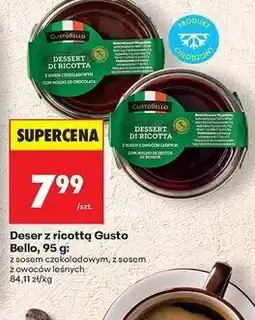 Biedronka Deser z ricottą sosem mango i marakui Gustobello oferta