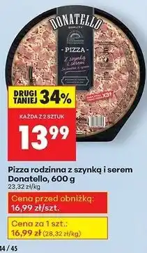Biedronka Pizza z szynką i serem Donatello oferta
