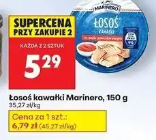 Biedronka Łosoś kawałki w sosie pomidorowym Marinero oferta