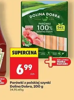 Biedronka Parówki 100 % z szynki Dolina Dobra oferta