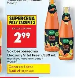 Biedronka Sok marchew-banan Vital Fresh oferta