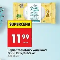 Biedronka Papier toaletowy nawilżany waniliowy Dada oferta