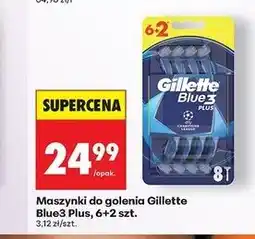 Biedronka Maszynka do golenia Gillette Blue 3 Plus oferta