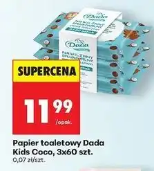 Biedronka Papier toaletowy nawilżany kokos Dada oferta