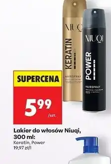 Biedronka Lakier do włosów power Niuqi oferta
