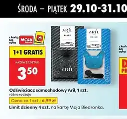 Biedronka Odświeżacz samochodowy ocean Aril Car oferta