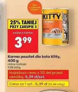 Biedronka Pasztet dla kota z drobiem Kitty oferta