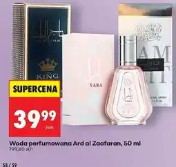 Biedronka Woda perfrumowana Ard Al Zaafaran The King oferta