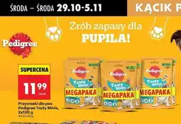 Biedronka Przysmak dla psa z kurczakiem i kaczką Pedigree Tasty Minis oferta