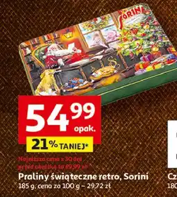 Auchan Praliny w puszce christmas time Sorini oferta