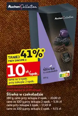 Auchan Śliwki w czekoladzie Auchan Collection oferta