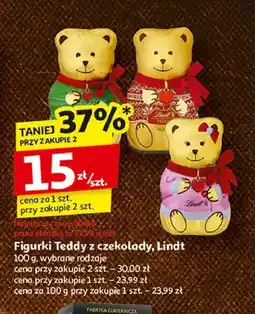 Auchan Miś z mlecznej czekolady Lindt oferta