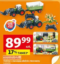 Auchan Traktor z naczepą One Two Fun oferta