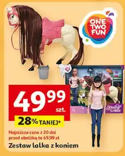 Auchan Lalka z koniem One Two Fun oferta