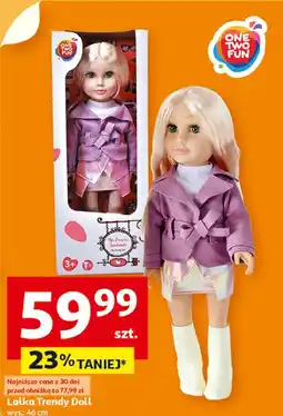Auchan Lalka trendy doll One Two Fun oferta
