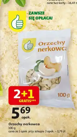 Auchan Orzechy nerkowca Podniesiony Kciuk oferta
