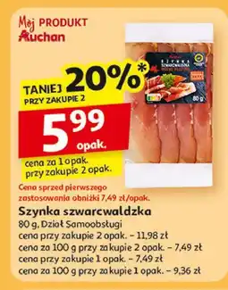 Auchan Szynka prosciutto crudo Auchan oferta