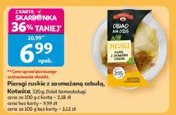 Auchan Pierogi ruskie z zasmażaną cebulką Kotwica oferta