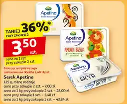 Auchan Serek kremowy papaja i curry Arla Apetina oferta