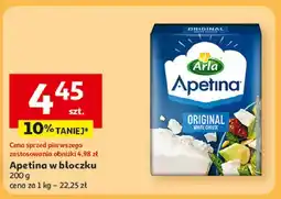 Auchan Ser typu feta w bloczku Arla Apetina oferta