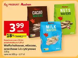 Auchan Wafelki mleczne Auchan oferta