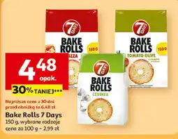 Auchan Bake rolls pomidory oliwki i oregano 7 Days Rolls oferta