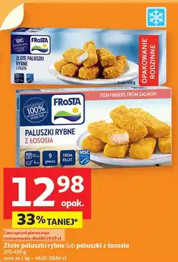 Auchan Paluszki rybne z łososia Frosta oferta