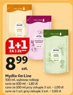 Auchan Mydło w płynie mleko i miód - zapas On Line oferta