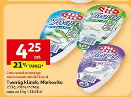 Auchan Twaróg półtłusty bez laktozy Mlekovita oferta
