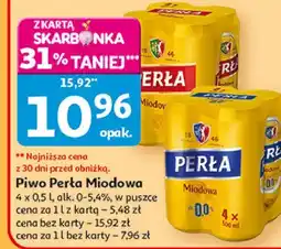 Auchan Piwo Perła Miodowa oferta