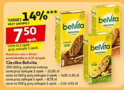 Auchan Ciastka orzechy + miód Belvita oferta