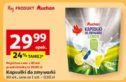 Auchan Kapsułki do zmywarki lemon Auchan Różnorodne (Logo Czerwone) oferta