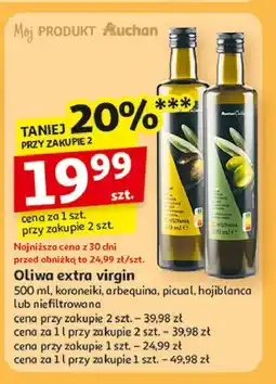 Auchan Oliwa z oliwek koroneiki Auchan oferta