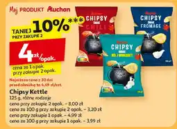 Auchan Chipsy z solą i vinegret Auchan Różnorodne (Logo Czerwone) oferta