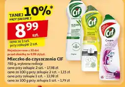 Auchan Mleczko do czyszczenia z mikrokryształkami original Cif Cream oferta
