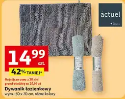 Auchan Dywanik łazienkowy 50 x 70 cm ciemnoszary Actuel oferta
