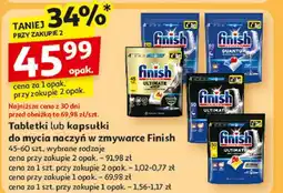 Auchan Tabletki do zmywarek regular Finish Quantum Ultimate oferta