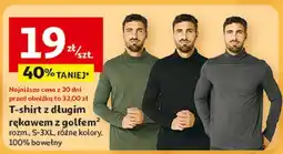 Auchan T-shirt męski z golfem s-3xl oferta