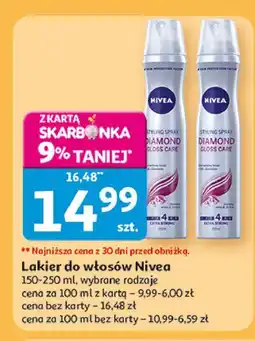 Auchan Lakier do włosów Nivea Diamond Gloss Care oferta