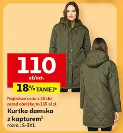 Auchan Kurtka damska z kapturem i paskiem s-3xl Inextenso By Auchan oferta
