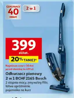 Auchan Odkurzacz pionowy 2w1 bchf216s Bosch oferta