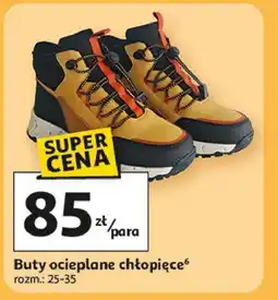 Auchan Buty chłopięce ocieplane oferta