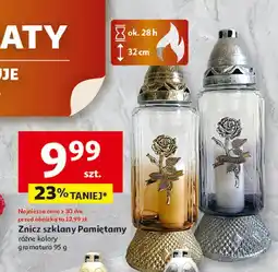 Auchan Znicz szklany pamiętamy oferta