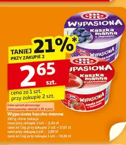 Auchan Kaszka manna truskawkowa Mlekovita Wypasiona oferta